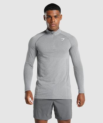 Gymshark Vital Light 1/4 Zip Muške Accessories Sive | HR 2748XYU